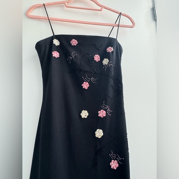 [CLEARANCE/Send Offers] Vintage Y2K JS Boutique Beaded Floral Maxi Dress - Picture 4 of 6